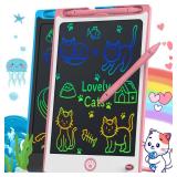 Hockvill LCD Writing Tablet for Kids 8.8 Inch, Toys for Girls Boys Drawing Pad for 3 4 5 6 7 Year Old Kid, Toddler Magnetic Doodle Board Travel Essential Christmas Birthday for Children BluePink