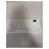 Compact White Mechanical Keyboard with Function Keys