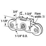 2 Pack Gliding Patio Door Tandem Roller Assembly Fits for Andersen P/N #1997061 (1982 to P) & Replaces #1273704 (1964 to 1982), 1-1/4' Steel Ball Bearing, Side Adjustable
