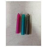 NAIVELY Metal Reusable Straws 3 Pack Collapsible Stainless Steel Drinking Straw Portable Telescopic Travel Straw, with Case and Cleaning Brush Foldable Pocket Straws