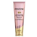 Pantene Keratin Leave-In Conditioner with Argan Oil, Protein Treatment for Dry, Damaged & Color-Treated Hair, Repairs Split Ends & Protects from Damage, Formaldehyde-Free, 8.4 Fl Oz