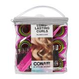 Conair Magnetic Hair Rollers, Curlers in Assorted Sizes and Colors, Rollers Curler Set with Comb Clips Included, 75-Piece