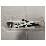 Under Desk Cable Management Tray White, Cable Tray with Clamps for Desk Wire Management