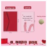 FSSDAS Funny Valentines Day Card Gifts for Him Husband, Cute Birthday Gifts Card for Boyfriend Girlfriend, Boyfriend Anniversary Card for Men Women, Husband Wife Valentine