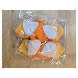 Beleki Thanksgiving Hair Bow Clips - Fall Hair Clips for Kids Girls - Handmade Grosgrain Ribbon Bow Sturdy Alligator Clips Hair Accessory for Thanksgiving Halloween Fall Autumn, Orange Yellow White - 