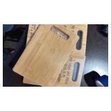 Pack of 3 Personalized Wood Cutting Board with Moving Message EST 2024