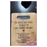 Pack of 3 Personalized Wood Cutting Board with Moving Message EST 2024