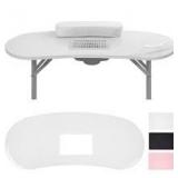 Quaferen Clear PVC Nail Desk Protector Mat, Foldable Manicure Table Protector Mat for Nail Tech Salon, Professional Desk Pads - Retail: $14
