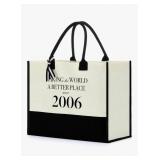 FORBIDDEN PAPER  Birthday Gifts Canvas Tote Bag Travel Tote Bag Large Beach Bag Shopping Grocery Bag - Retail: $20