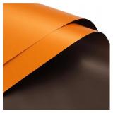 20Sheets Double Color Sided Waterproof Flower Wrapping Paper, Florist Bouquet Paper DIY Crafts,Thick and Double-Sided Wrapping Paper Gift Packaging Bouquet 23x23inch (Orange+Brown) - Retail: $15