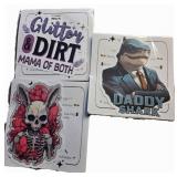 Glitter & Dirt Sticker Set - Daddy Shark Theme - Retail: $12
