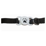 Pet Collar with Paw Print Design and GPS Tracker - Retail: $10