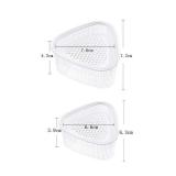 JINYONGXING Triangle Sushi Mold Onigiri Maker Bento Press Mold Diy Tool Triangle Rice Ball Sushi Make MoldKitchen Accessories(6 Pcs) - Retail: $7