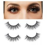 x5 Mink Lashes 3D 18mm Natural Cat Eye Lashes Reusable Long Eyelashes for Daily Eye Makeup False Eyelashes 2 Pairs-LINGSTAR (YM1090-Iris) - Retail: $25