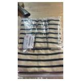 Striped Knit Mini Dress with Button Front Detail S - Retail: $49