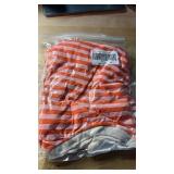 Coral and White Striped Long Sleeve T-Shirt. Size M  - Retail: $24