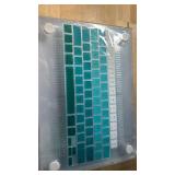 MacBook Keyboard Cover and Case Set - Teal Ombre Design - Retail: $24