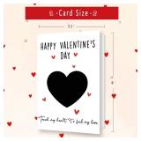 Romantic Interactive Thermochromic Valentines Day Card â Touch to Reveal Hidden Love Message â Valentine