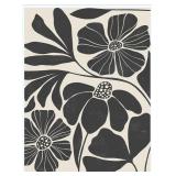 Lianxiaw Abstract Botanical Canvas Wall Art Beige Black Poster Neutral Botanical Beige Print Floral llustration Botanical Decoration For Living Room Bedroom Bathroom 12x16inch Unframed - Retail: $19
