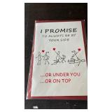 Humorous Romance Greeting Card - I Promise