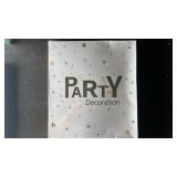 Party Decoration Set with Gold Stars Pattern - Retail: $12