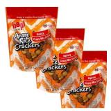 Hapi New Gluten Free Crispy & Crunchy Rice Cracker Mix 3oz, 3 Pack (Spicy Crazy Mix) EXP APRIL 25 - Retail: $11