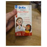 Dr. Kids Childrenâs Pain and Fever Medicine - Acetaminophen for Kids Ages 2-11, Pre-Measured Single-Use Vials for Headache, Sore Throat, Cold and Flu, Cherry Flavor, 20 Count EXP 04/25 - Retail: 