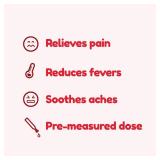 Dr. Kids Childrenâs Pain and Fever Medicine - Acetaminophen for Kids Ages 2-11, Pre-Measured Single-Use Vials for Headache, Sore Throat, Cold and Flu, Cherry Flavor, 20 Count EXP 04/25 - Retail: 