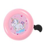 3 Pack Easy Attach Pink Metal Unicorn Bicycle Scooter Handle Bar Signal Bell - Retail: $8