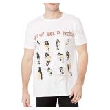 Camila Cabello Unisex-Adult Standard Kiss is Deadly Tee, White, Medium - Retail: $20