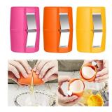 Egg Shell Opener Egg Separator for Raw Eggs,Hard Boiled Egg Peeler Egg Cube Egg Separator,Stainless Steel Eggshell Breaker Egg Shell Cutter Kitchen Gadgets,Quickly Cutting Off Cooked Eggs (3PCS) - Ret