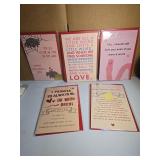 5 Pack Bundle Red Envelope Greeting Cards Valentines Card Set - Random - Retail: $12