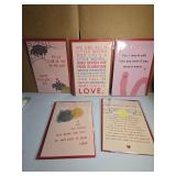 5 Pack Bundle Red Envelope Greeting Cards Valentines Card Set - Random - Retail: $12