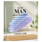My Man -I Love You- Romantic Quote - Retail: $29