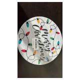 Christmas Light String Design Decorative Wall Plate - Retail: $12