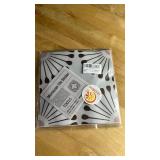 Decorative Ceramic Floor Tile with Brown Teardrop Pattern - Retail: $12