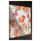 2025 Weekly Monthly Planner with Floral Design and Motivational Stickers - Retail: $24