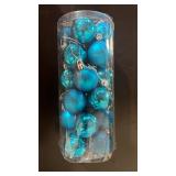 24Pcs Christmas Balls Ornaments, Set Decorations Balls for Xmas Tree Balls, Hanging Ball for Holiday, Wedding, Party rive Blue - Retail: $5