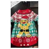 Gingerbread baby Christmas Sweater with Fair Isle Pattern