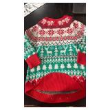 Gingerbread baby Christmas Sweater with Fair Isle Pattern