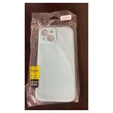 XIEWE Compatible with iPhone 15 6.1 inches Case Matte TPU Materials Dust-Proof Light Thin Lens Protection Soft Slim Phone Case for Men Boys and Women Girls - Light Blue - Retail: $18