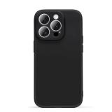 ZiZioen Case Compatible with iPhone 15 Pro Max with Matte TPU Materials - Lens Protection - Dust-Proof - Delicate Touch Thin Soft Light,6.7 inch for Boys Men and Girls Women - Black