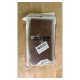 RANYOK Compatible with Galaxy S22 Ultra 5G Wallet Case, Premium PU Leather Zipper Folio RFID Blocking with Card Slot Wrist Strap Magnetic Closure Built-in Kickstand Protective Case (Brown) - Retail: $