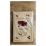Merry Christmas America Holiday Cards - Pack of 10 - Retail: $15