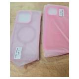 iPhone 12/12 Pro and 2 iPhone 15 MagSafe Compatible Silicone Case - Pink - Retail: $25