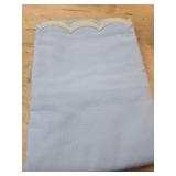 Snycler Decorative Throw Pillow Covers Cushion Cases, Set of 2 ï¼Soft Cotton Wavy Edge Designs for Garden Couch Sofa Bed Decorative 18x18inch (Blue) - Retail: $29