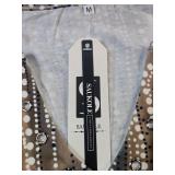 Saukole Polka Dot V-Neck Top Size M - Retail: $10