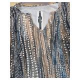 Saukole Polka Dot V-Neck Top Size M - Retail: $10