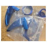 For Dodge Challenger Charger 2015-2024 Interior Accessories Decoration Steering Wheel Shift Paddle Extended Trim Cover+Air Conditioner Switch CD Button Knob Decal Trim Rings (Blue 5PCS) - Retail: $23
