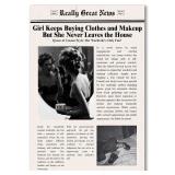 Vintage Funky Canvas Wall Art Trendy Girl Inspirational Quotes Poster Black and White Newspapers Disco Bar Cart Prints Modern Preppy Wall Decor for Dorm Apartment Bedroom - Retail: $15